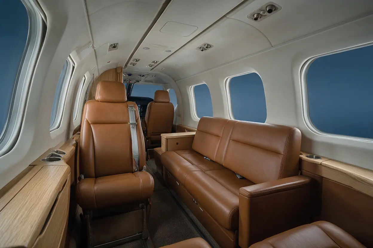 Turboprop cabin interior