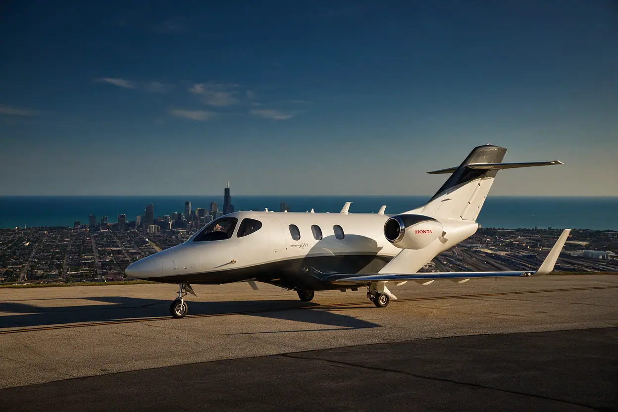 Private jet in Chicago