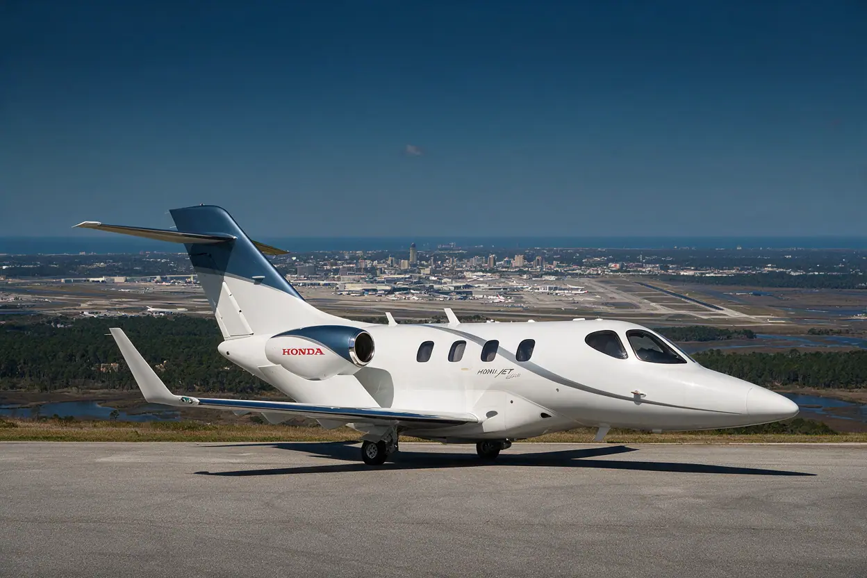 Light jet on the ramp