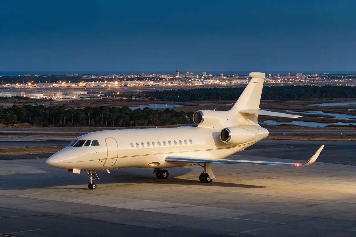 Heavy jet on the ramp